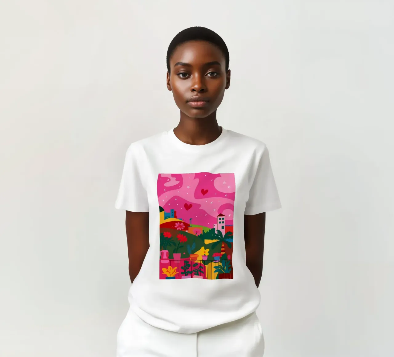 Paesaggio onirico di Candy Hill t-shirt da Lumi Eyes