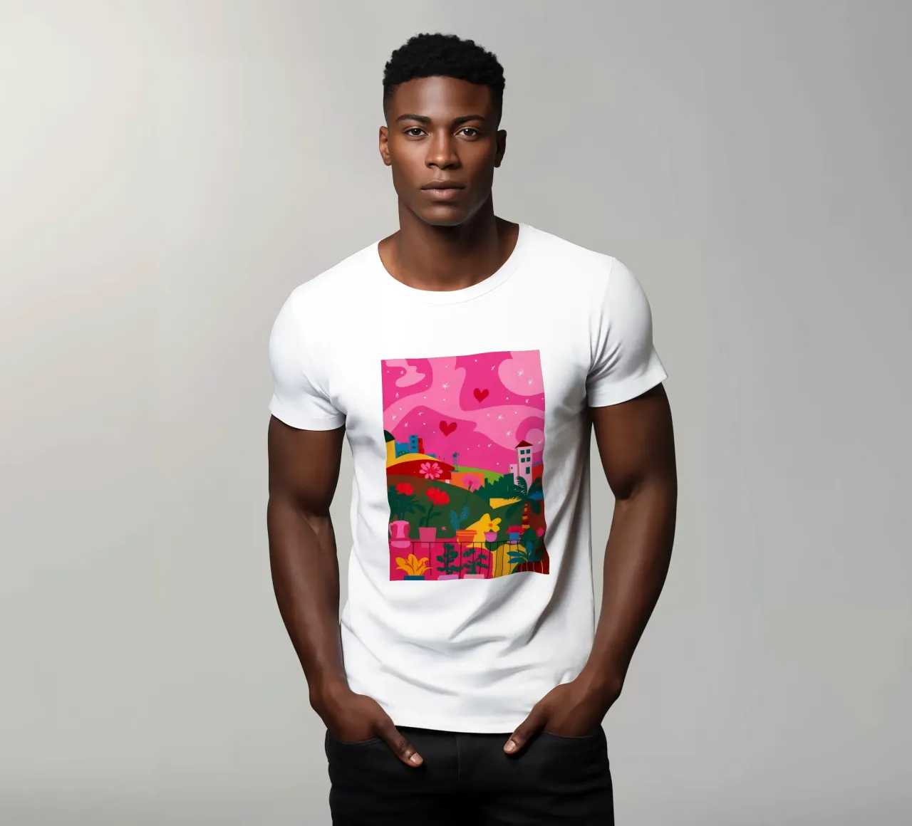 Paesaggio onirico di Candy Hill t-shirt da Lumi Eyes