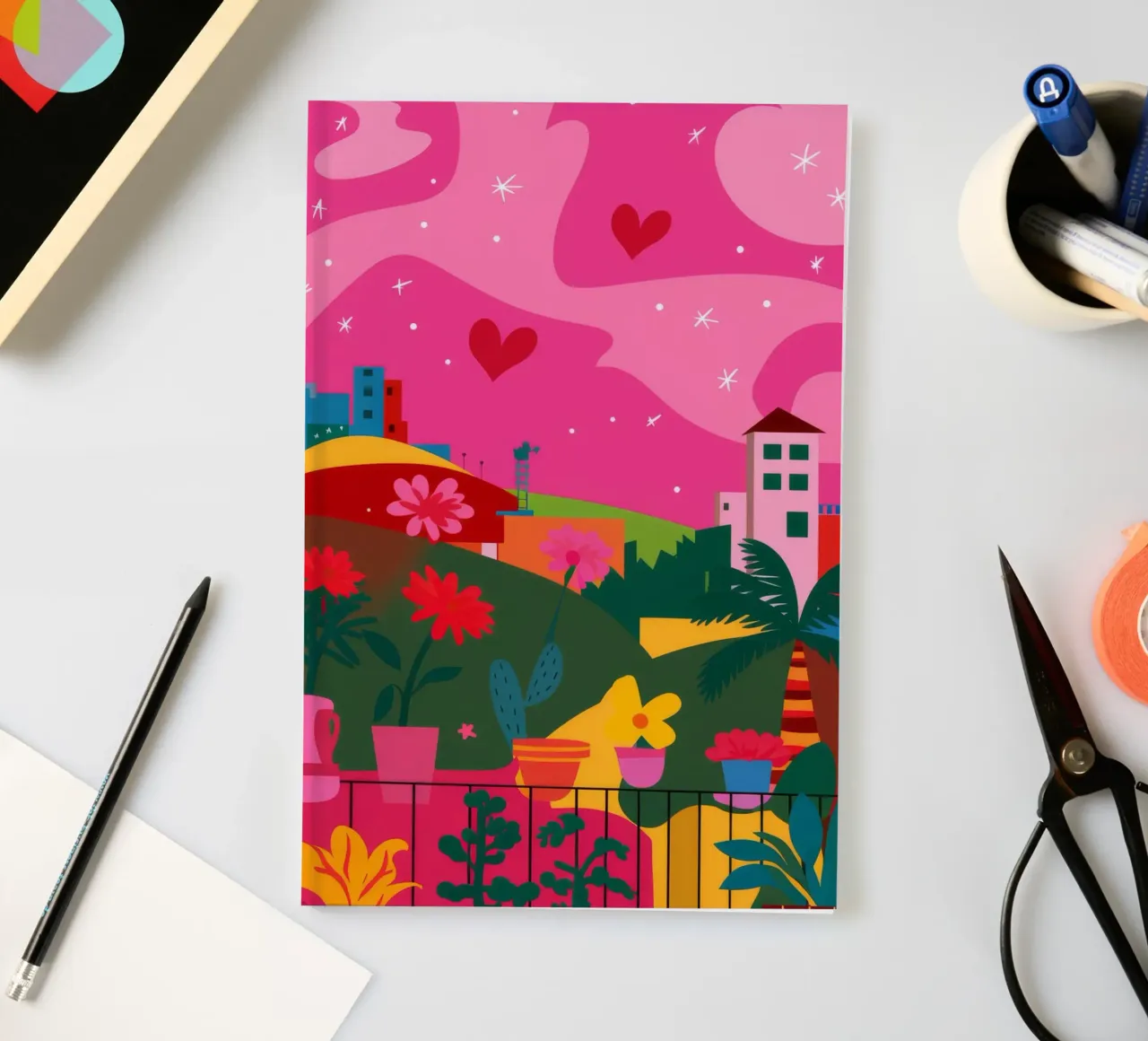 Paysage de rêve de la colline aux bonbons carnet de notes de Lumi Eyes