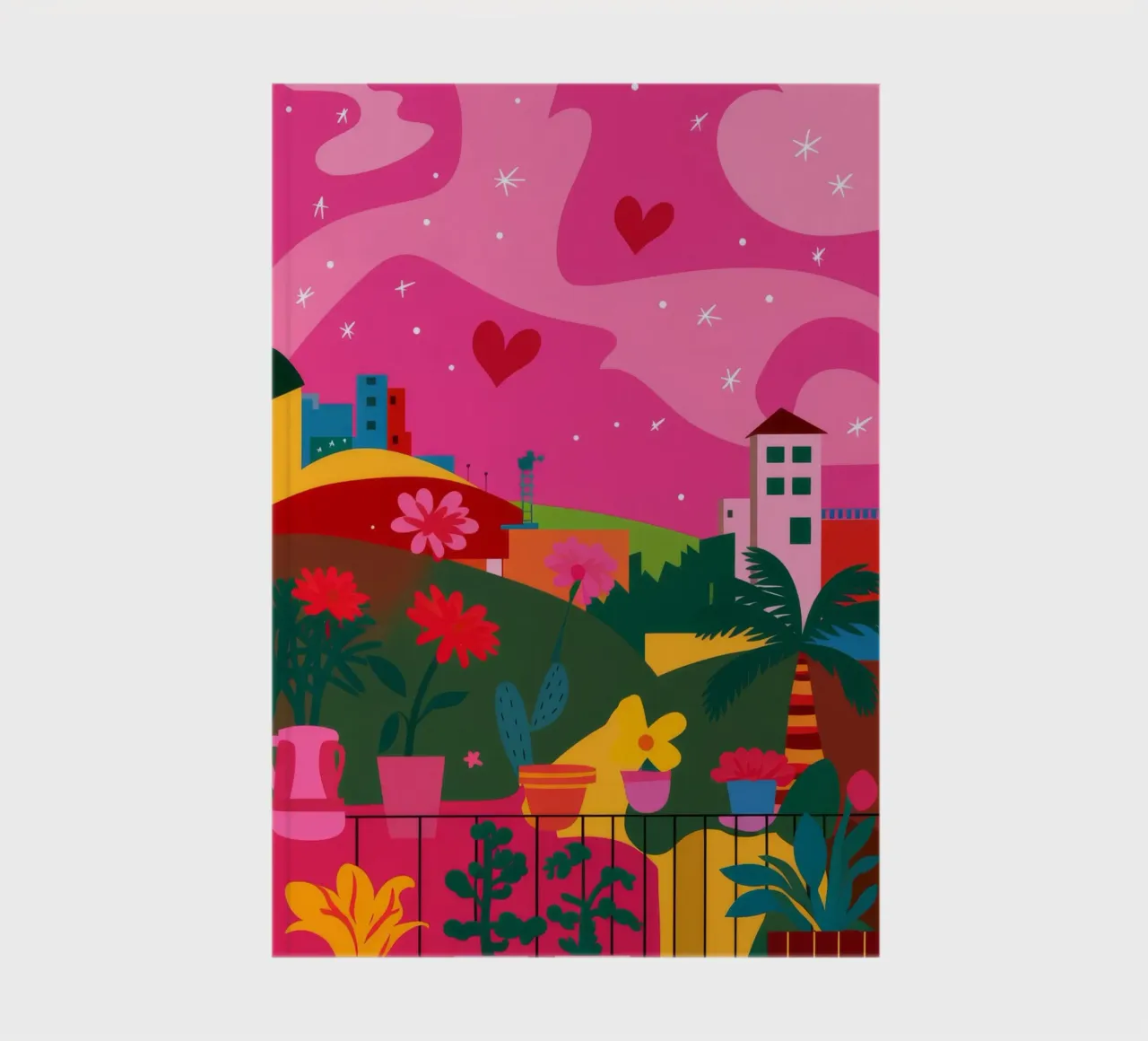 Paysage de rêve de la colline aux bonbons carnet de notes de Lumi Eyes