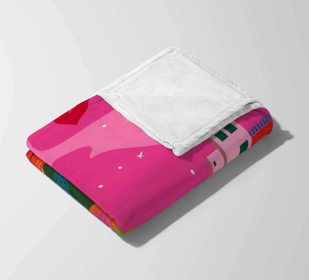 Paesaggio onirico di Candy Hill coperta in pile da Lumi Eyes