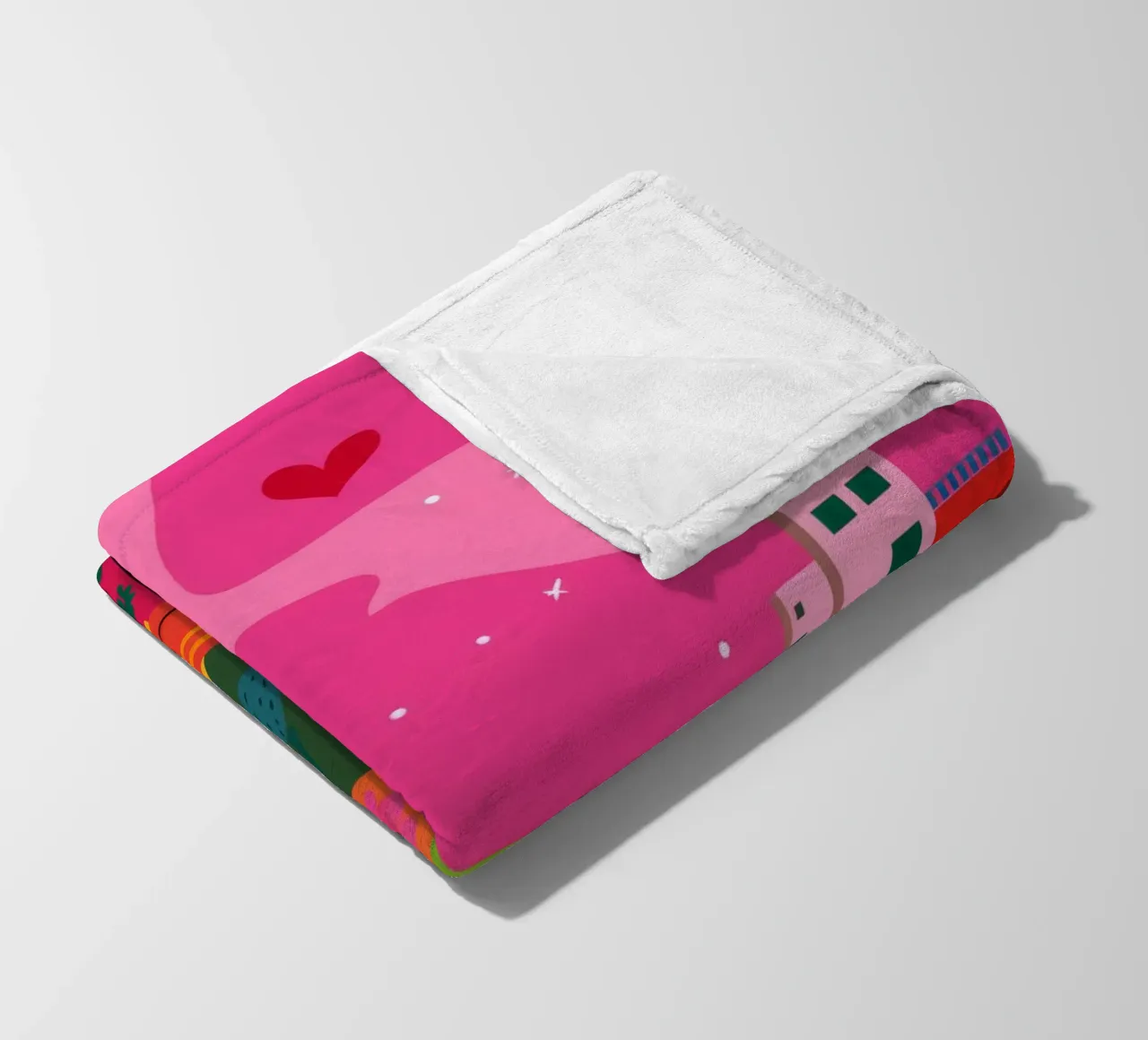 Paesaggio onirico di Candy Hill coperta in pile da Lumi Eyes