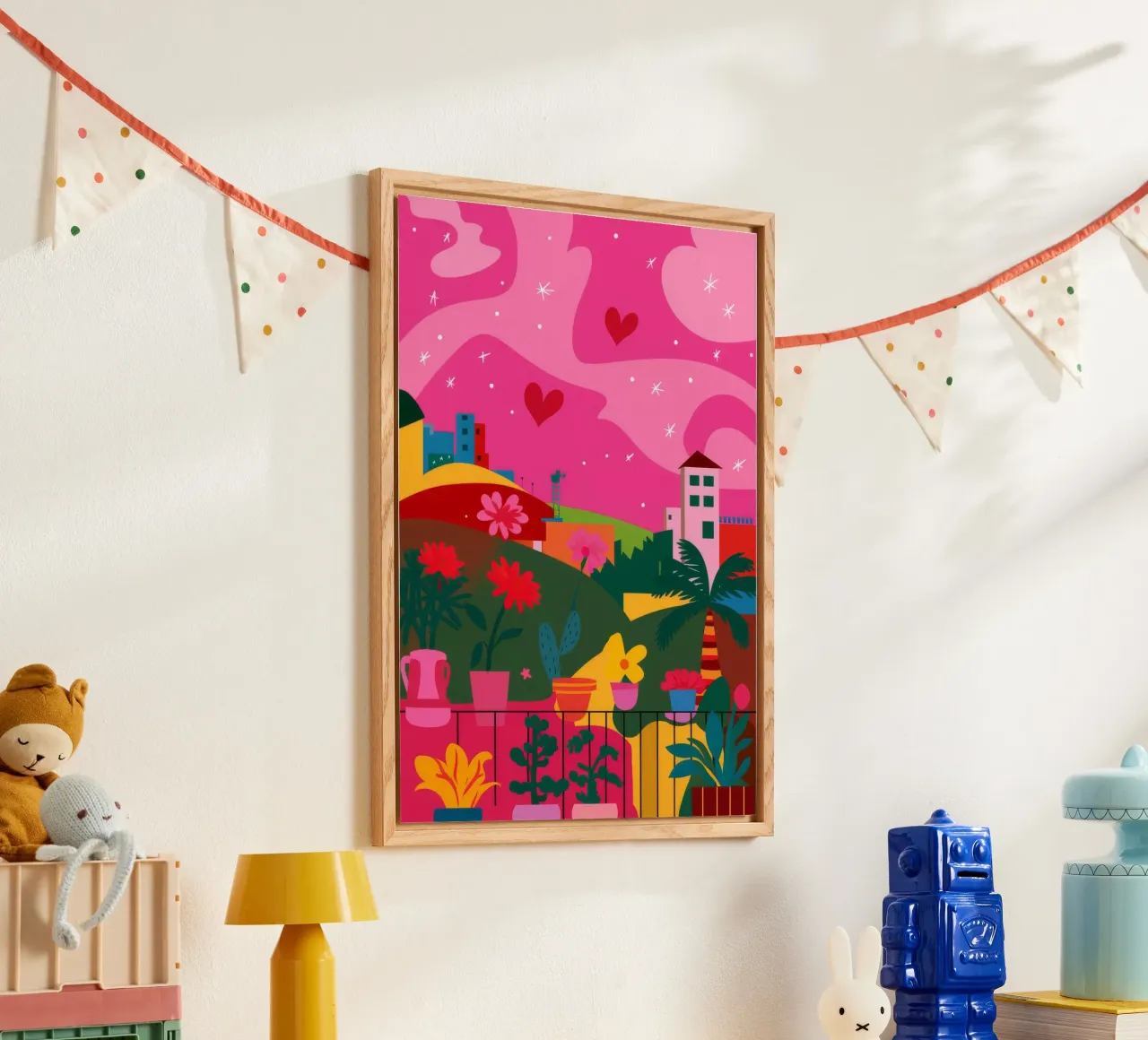 Paesaggio onirico di Candy Hill plexiglass da Lumi Eyes