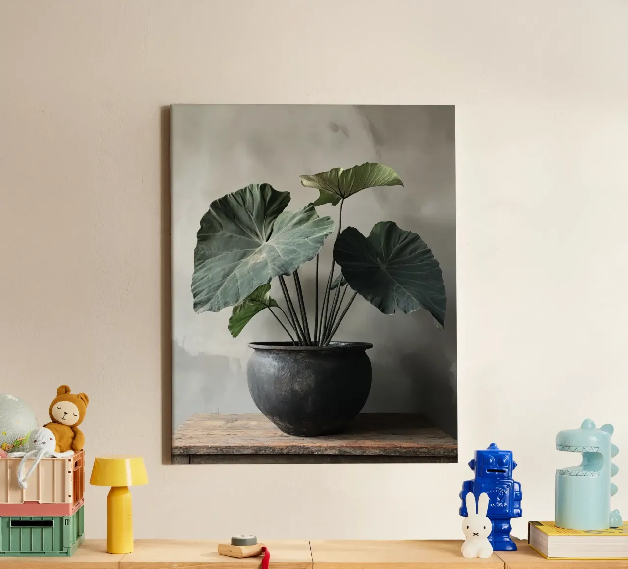 Verde lussureggiante tela con Cornice a cassetta da PhotoVibe Decor