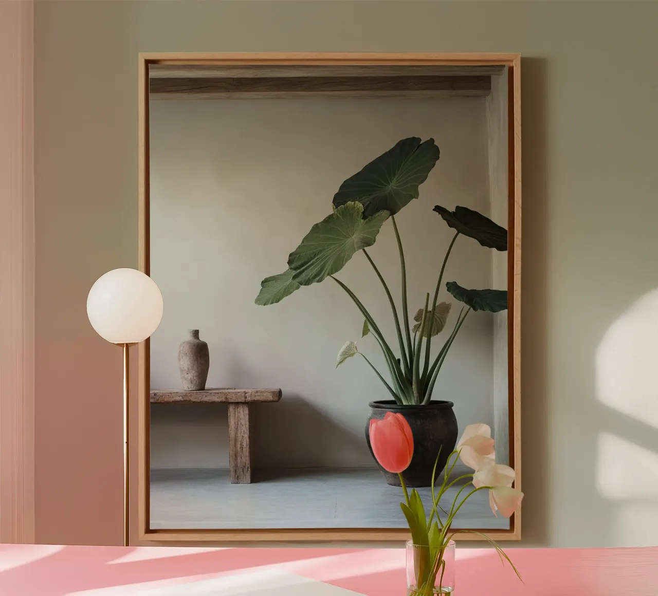 Verde lussureggiante tela con Cornice a cassetta da PhotoVibe Decor