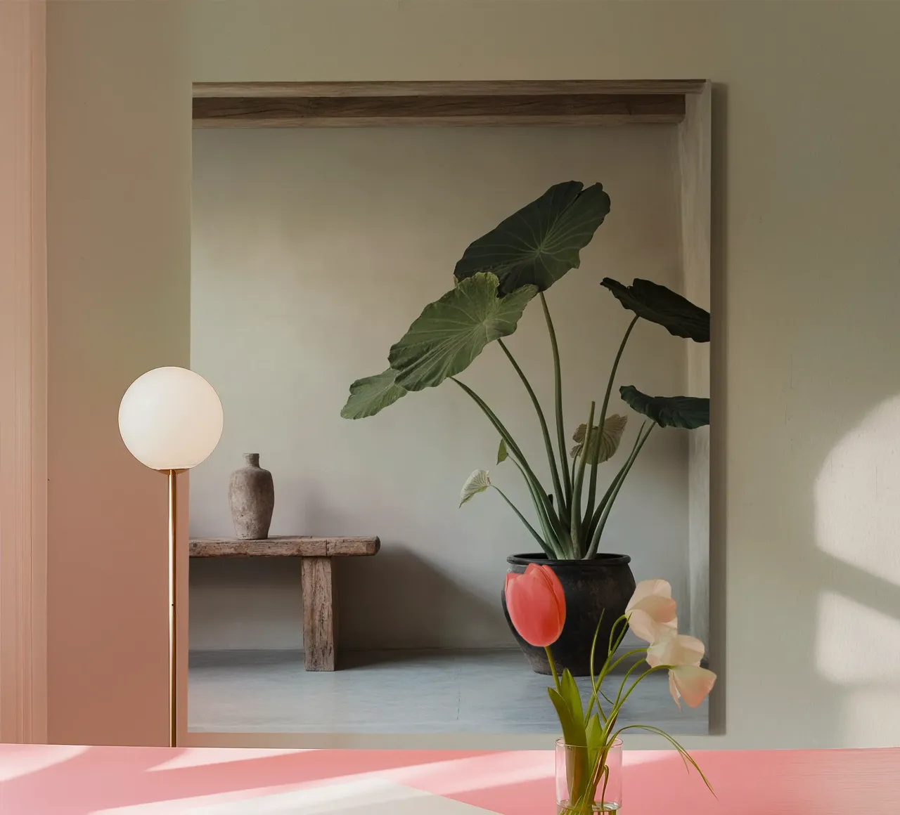 Verde lussureggiante tela con Cornice a cassetta da PhotoVibe Decor