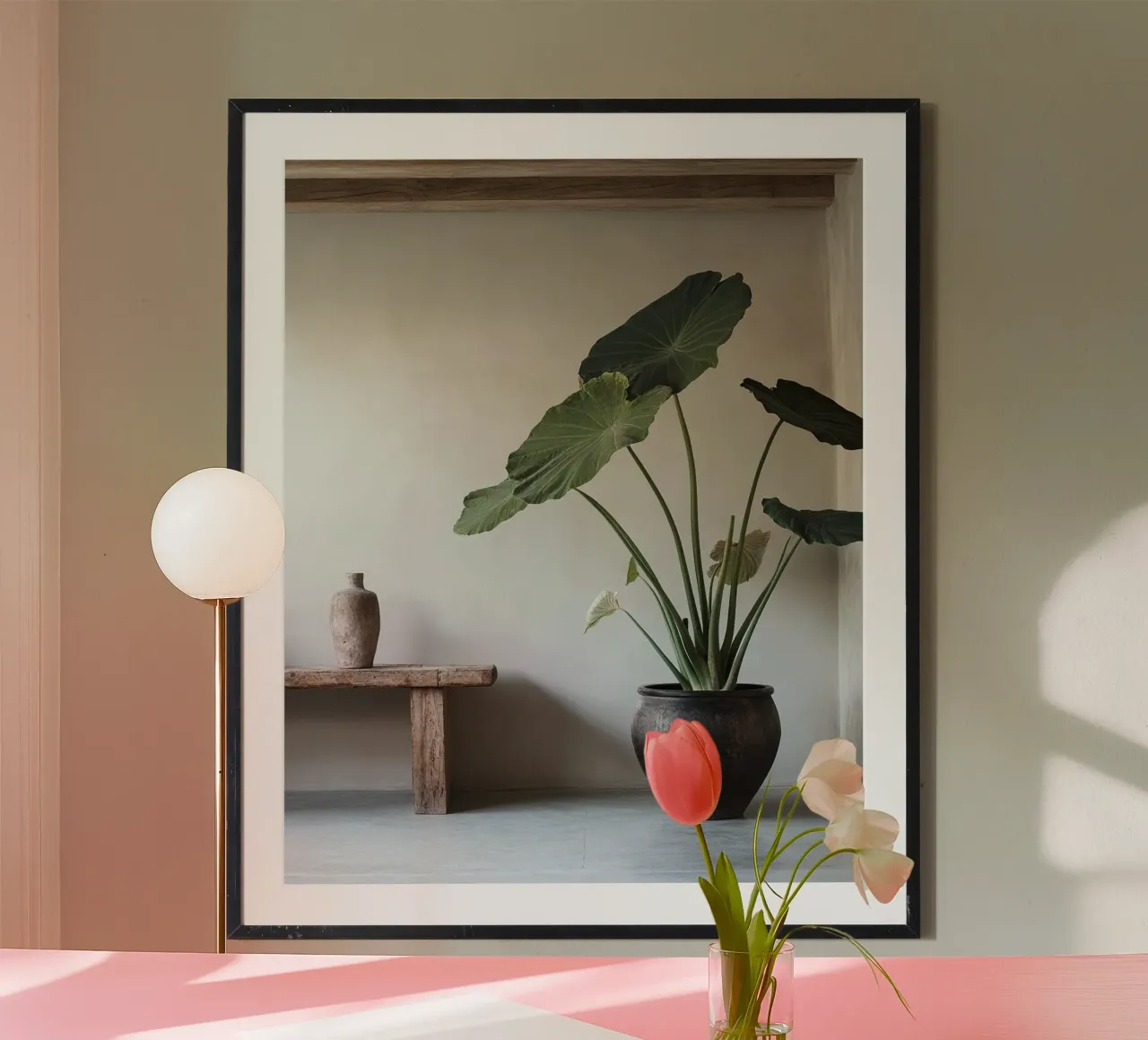 Verde lussureggiante poster con telaio in plastica da PhotoVibe Decor