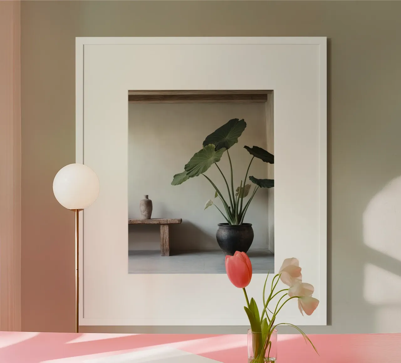 Verde lussureggiante poster con telaio in plastica da PhotoVibe Decor