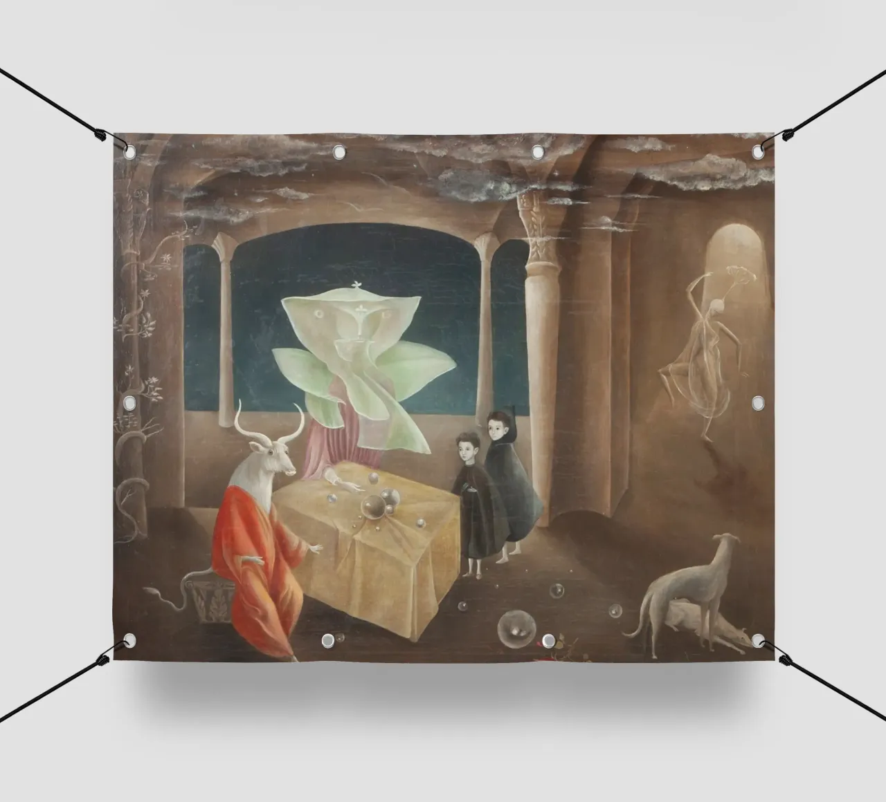 Leonora Carrington E poi vedemmo la figlia del Minotauro telo in pvc da Kunze Gallery