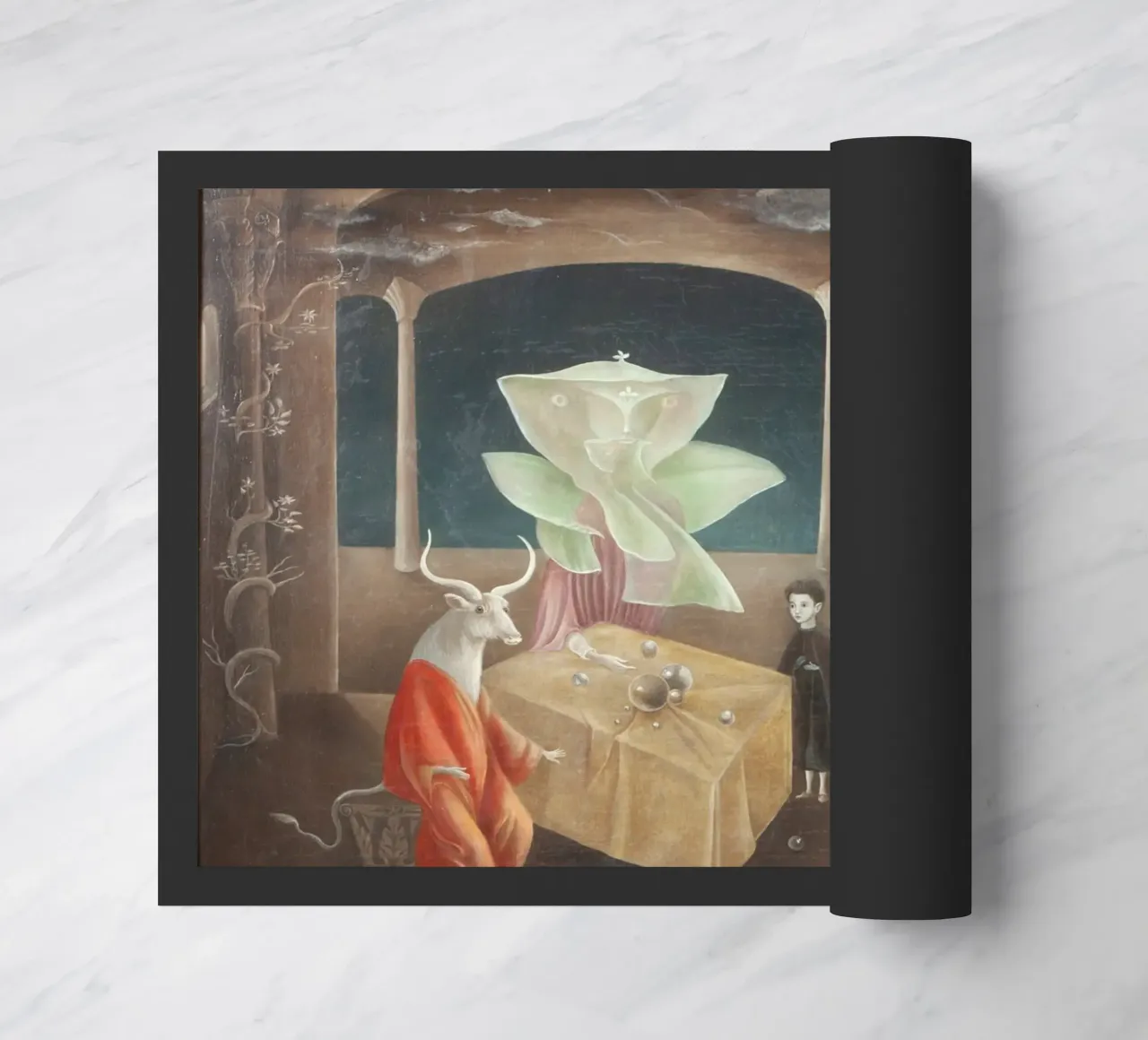 Leonora Carrington E poi vedemmo la figlia del Minotauro zerbino da Kunze Gallery
