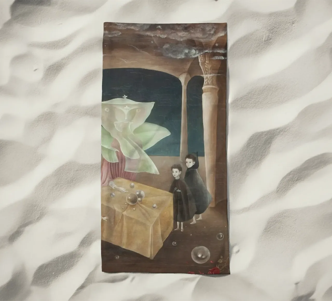 Leonora Carrington E poi vedemmo la figlia del Minotauro telo mare da Kunze Gallery