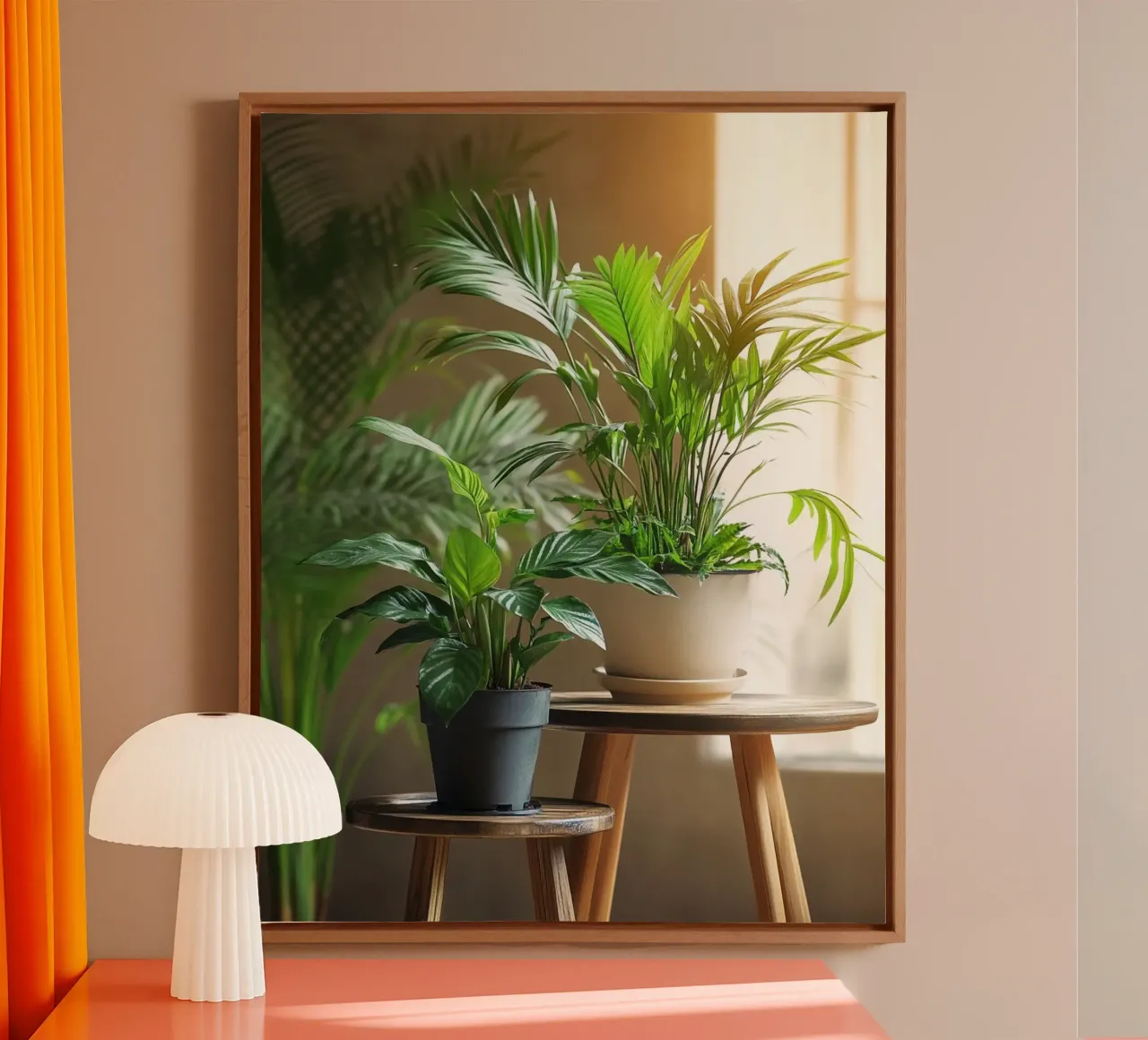 Verde lussureggiante tela con Cornice a cassetta da PhotoVibe Decor