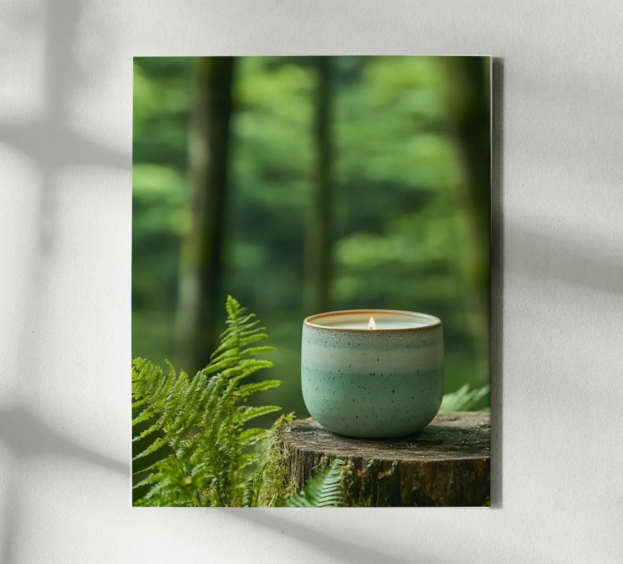 Verde lussureggiante tela con Cornice a cassetta da PhotoVibe Decor