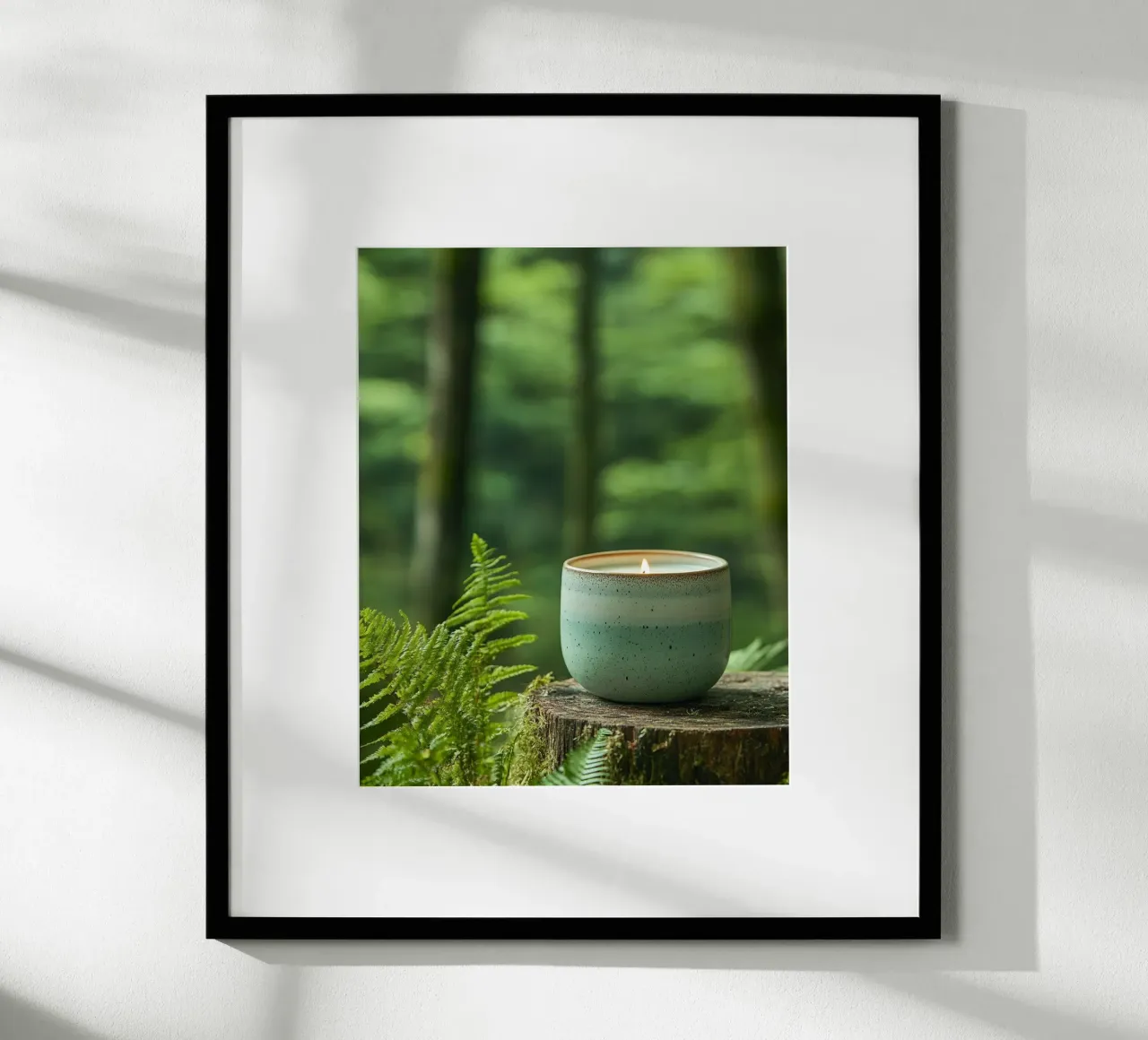 Verde lussureggiante poster con telaio in alluminio da PhotoVibe Decor