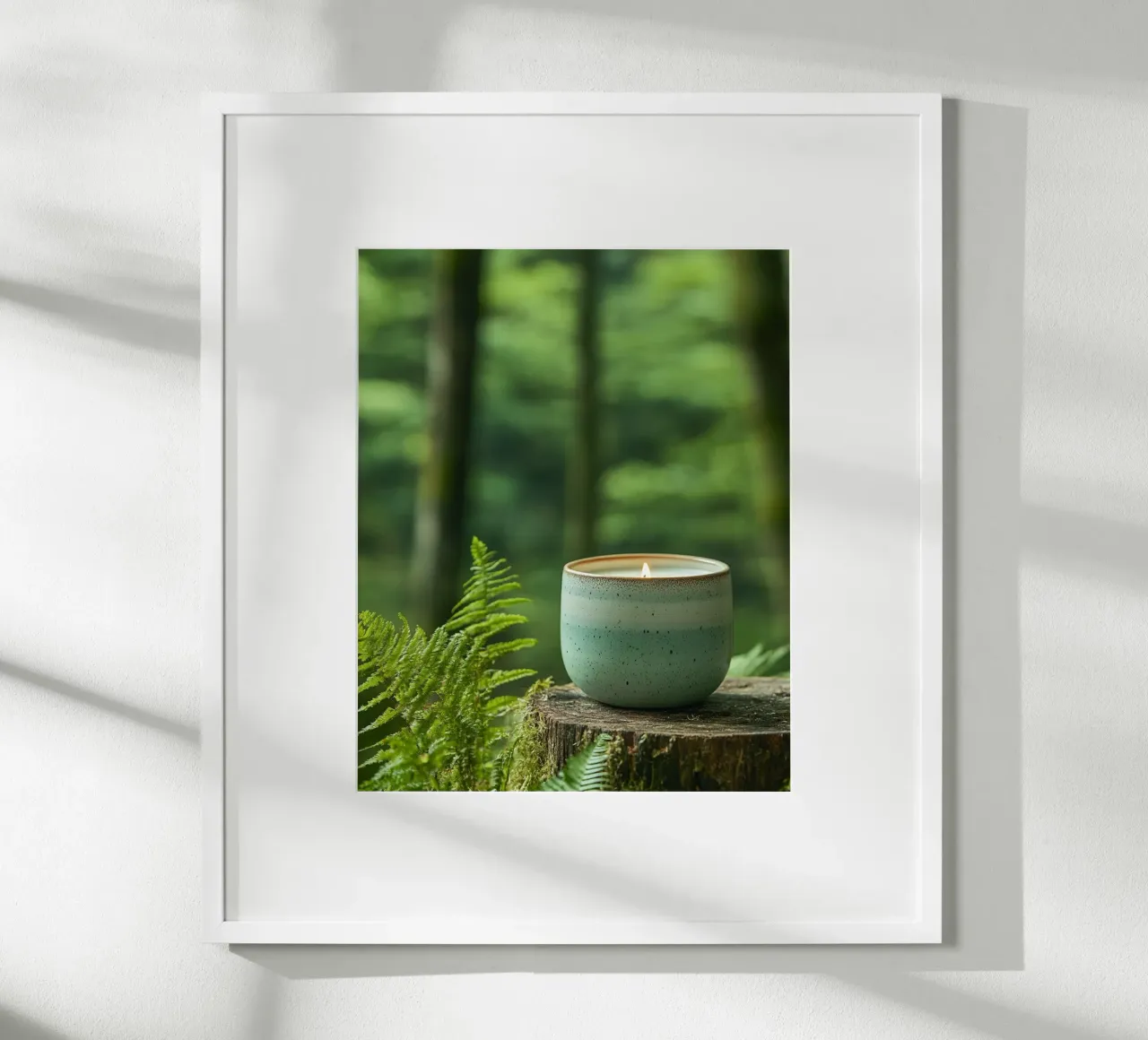 Verde lussureggiante poster con telaio in alluminio da PhotoVibe Decor