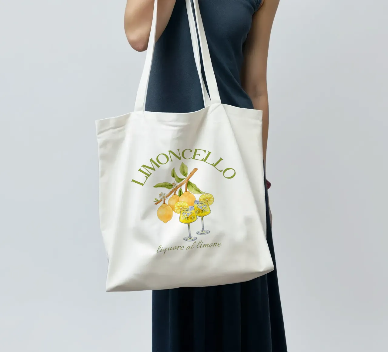 Limoncello - freschezza estiva in un bicchiere 🍋✨ borsa in juta da Headless Monkeys