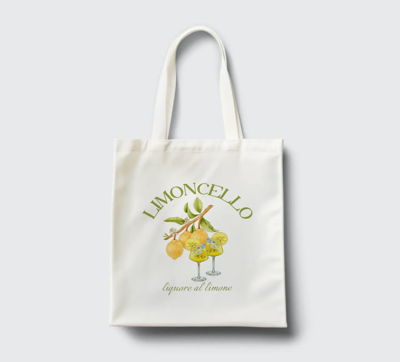 Limoncello - freschezza estiva in un bicchiere 🍋✨ borsa in juta da Headless Monkeys