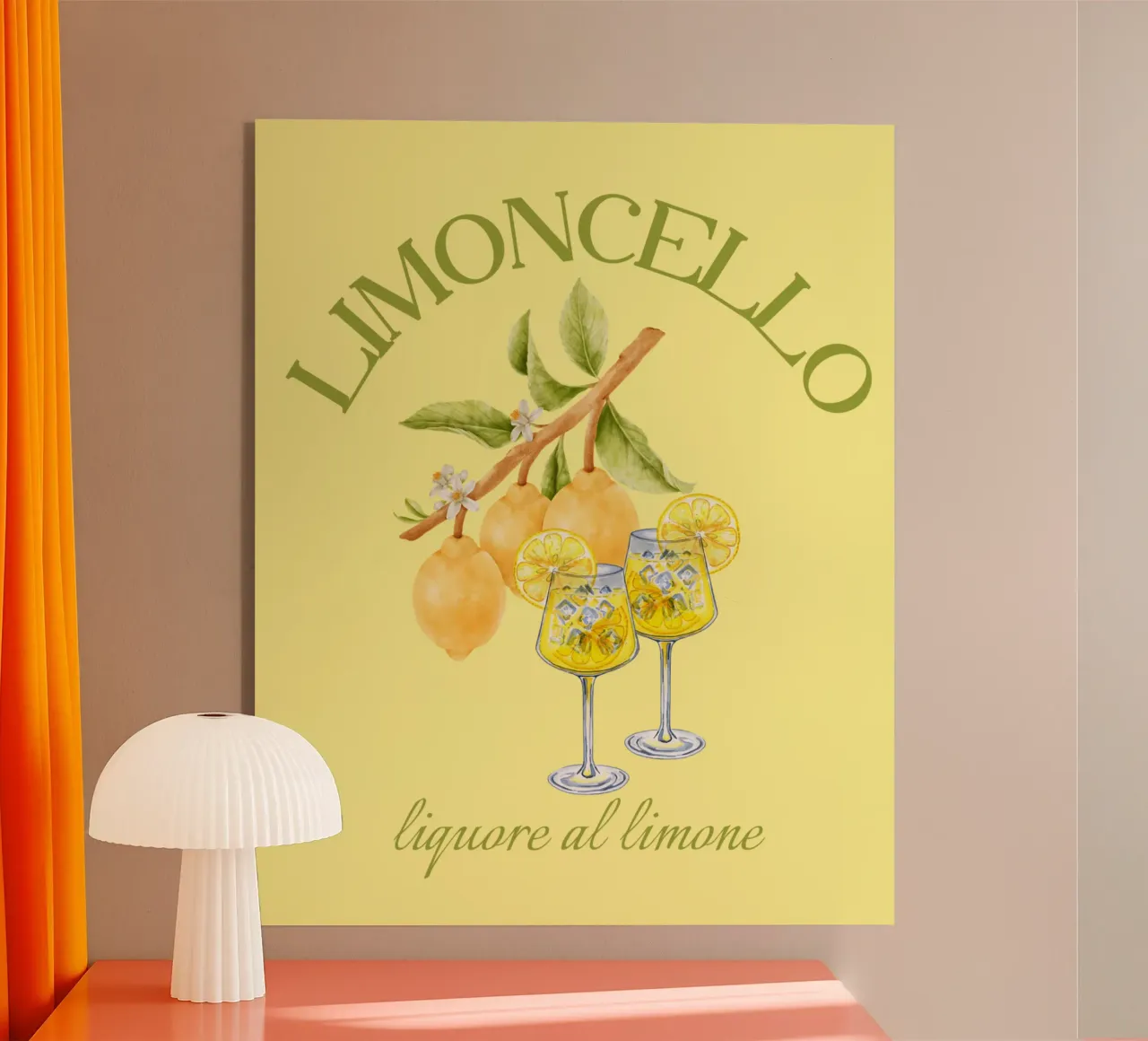 Limoncello - freschezza estiva in un bicchiere 🍋✨ plexiglass da Headless Monkeys