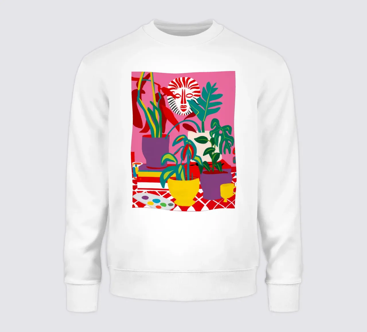 Verdura de maceta a rayas sudadera de Lumi Eyes