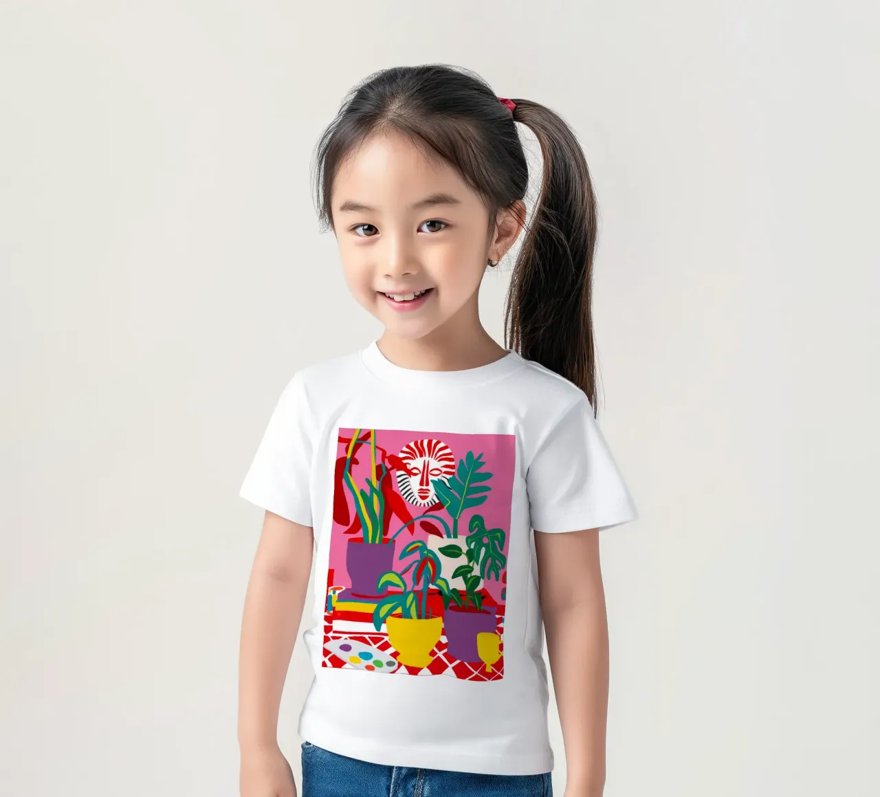 Stripe Pot Verdure t-shirt enfant de Lumi Eyes
