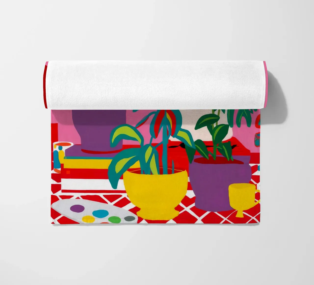Stripe Pot Verdure strandhanddoek van Lumi Eyes