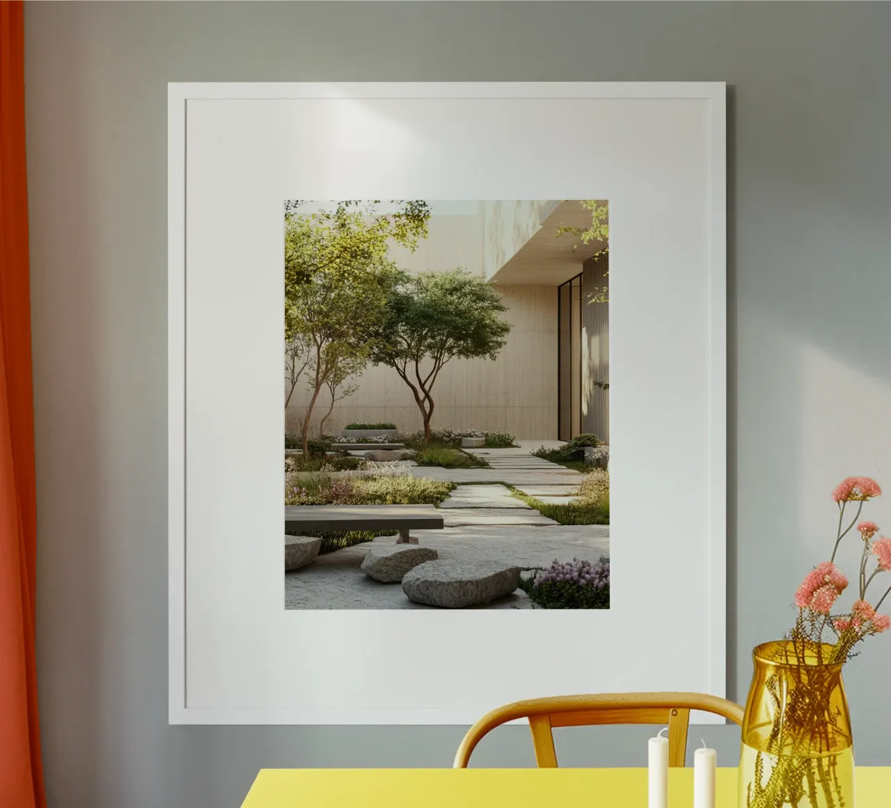 Weelderig groen hahnemühle van PhotoVibe Decor