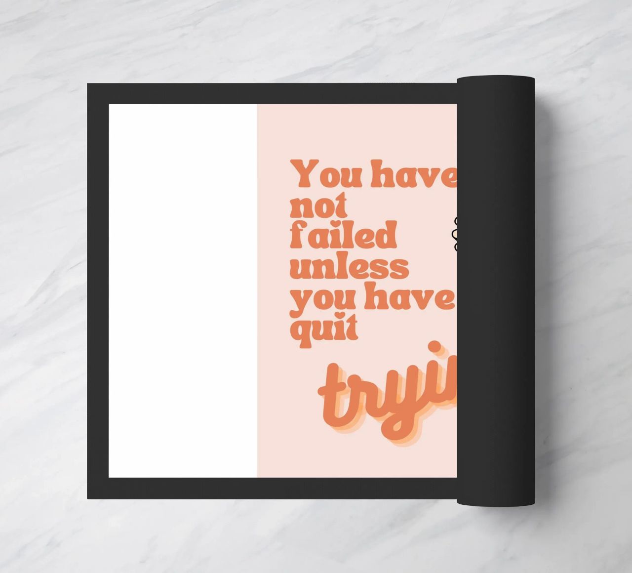 you have not failed uniess you have quit trying doormat by Andara shop