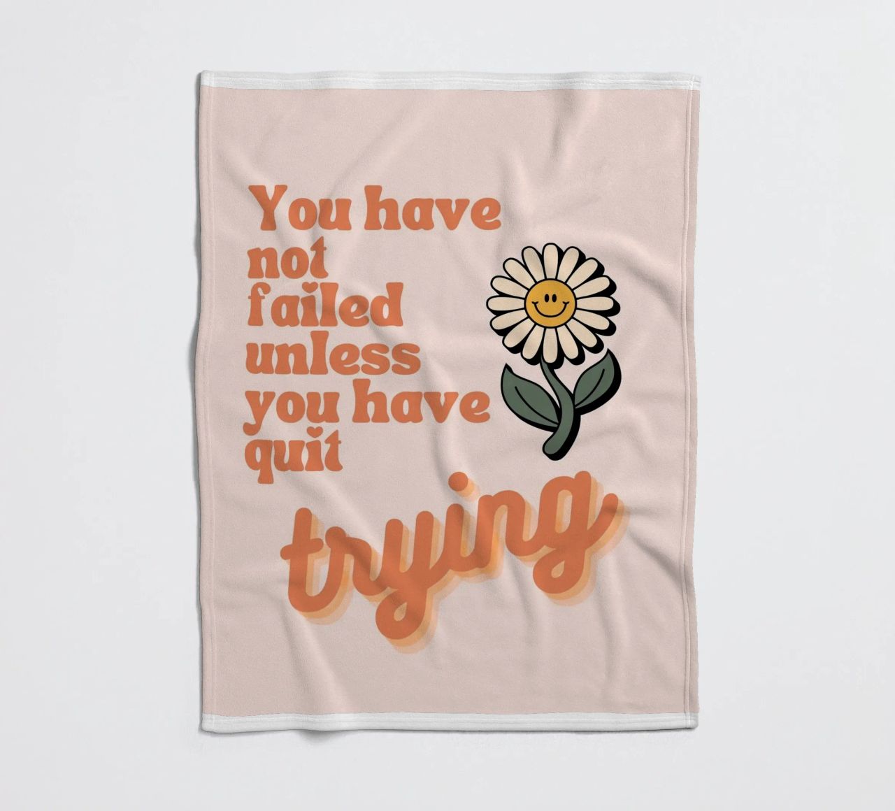 you have not failed uniess you have quit trying fleece blanket by Andara shop