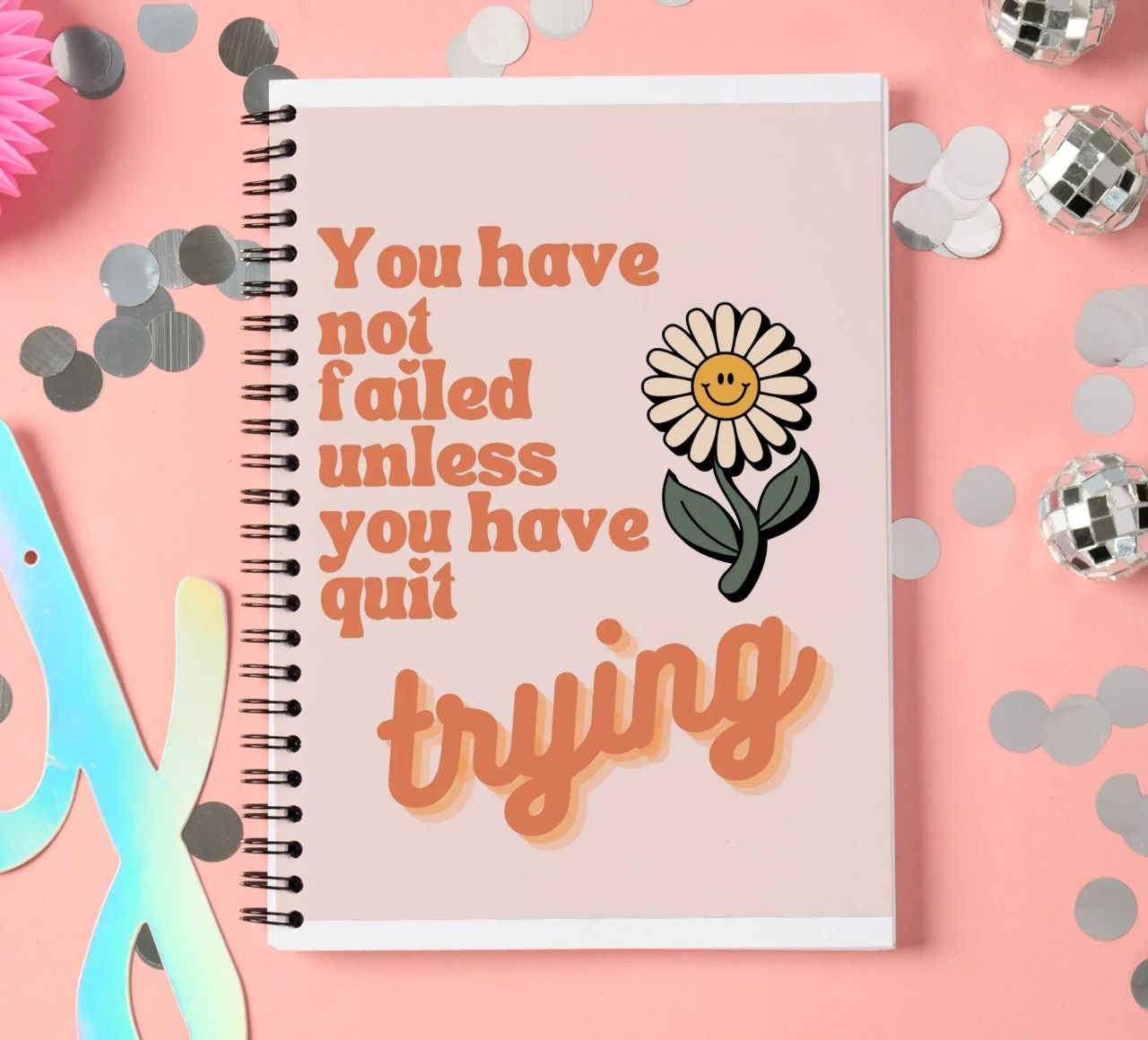 you have not failed uniess you have quit trying spiral notebook by Andara shop