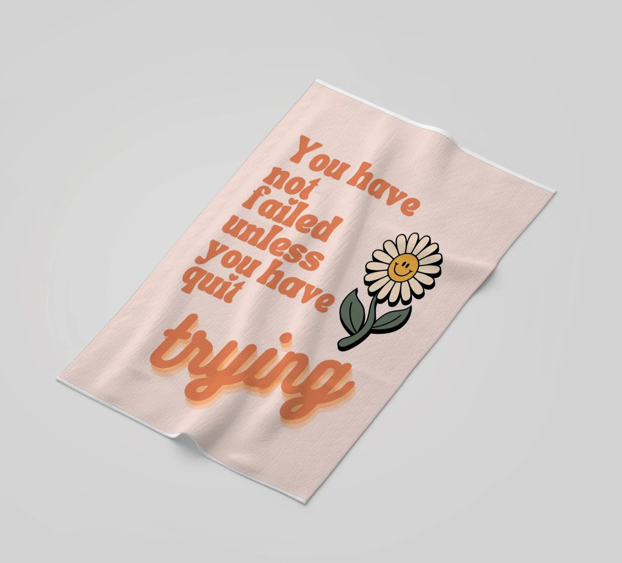 you have not failed uniess you have quit trying beach towel by Andara shop