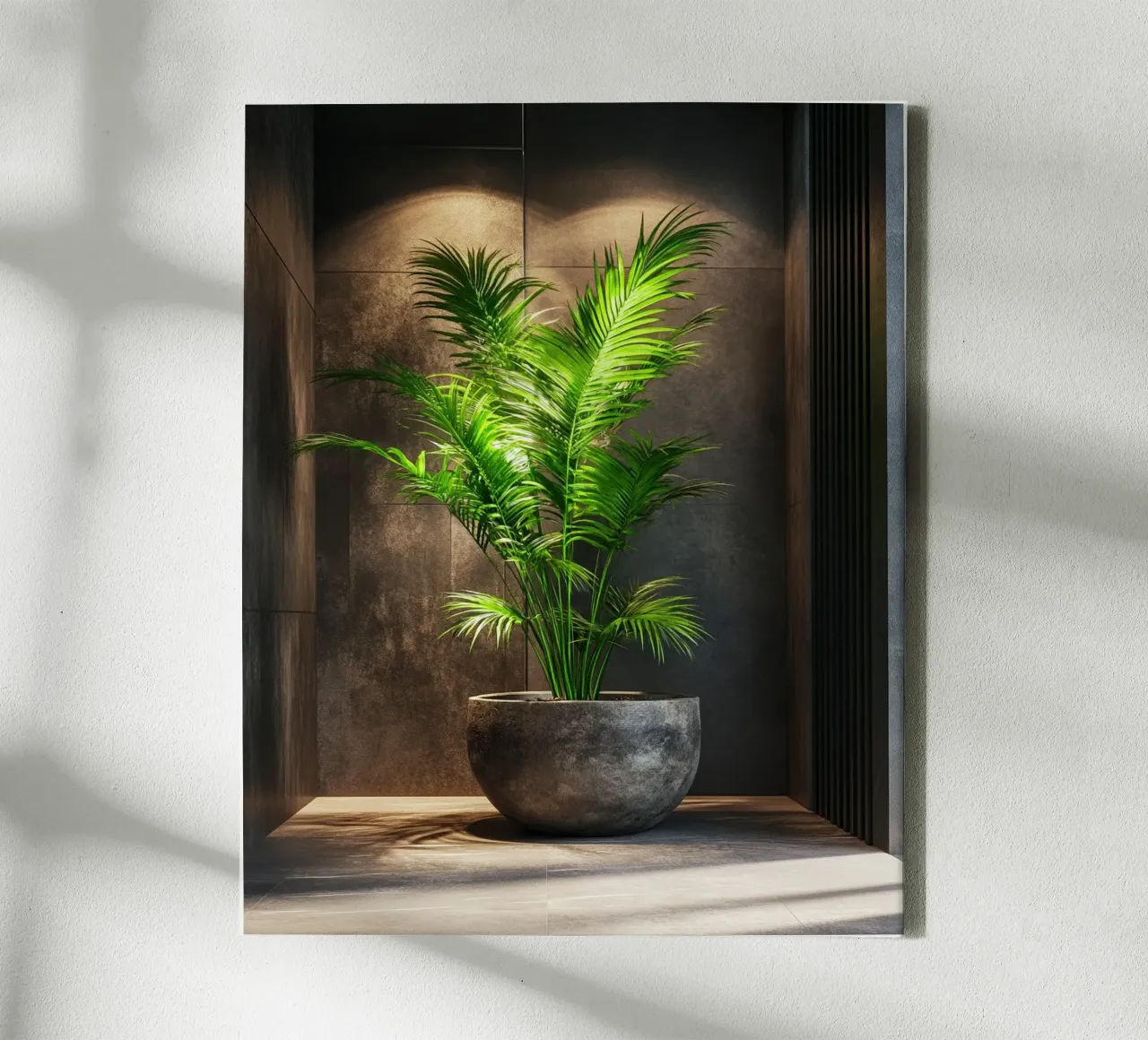 Verde lussureggiante tela con Cornice a cassetta da PhotoVibe Decor