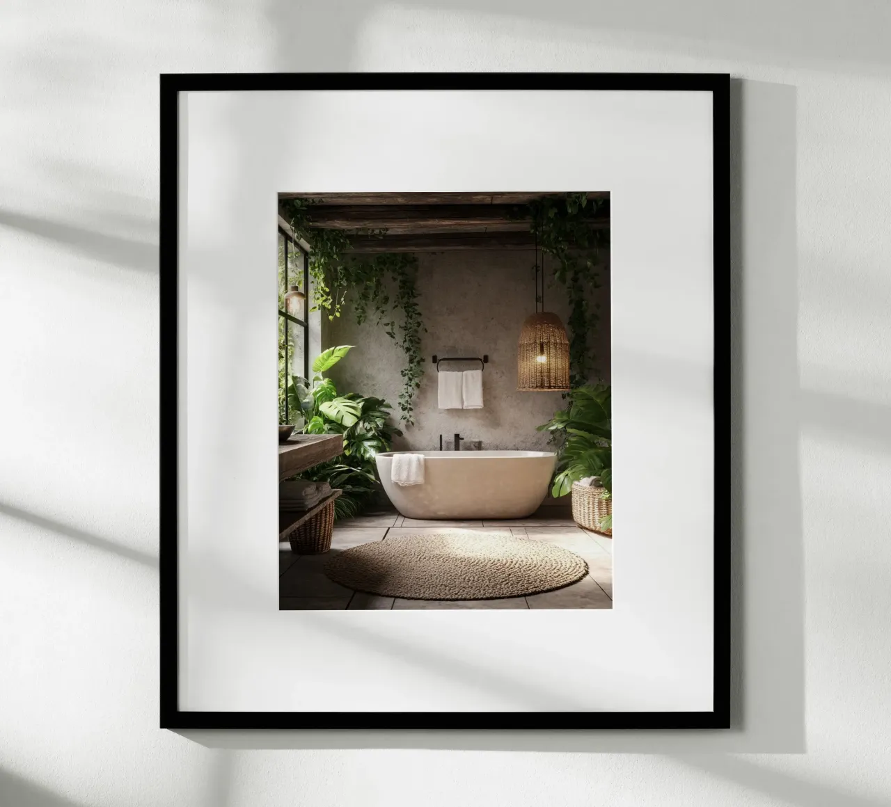 Verde lussureggiante poster con telaio in plastica da PhotoVibe Decor