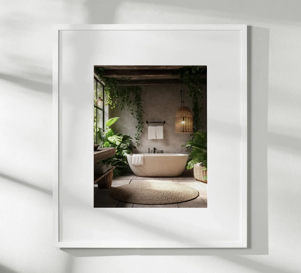 Verde lussureggiante poster con telaio in plastica da PhotoVibe Decor