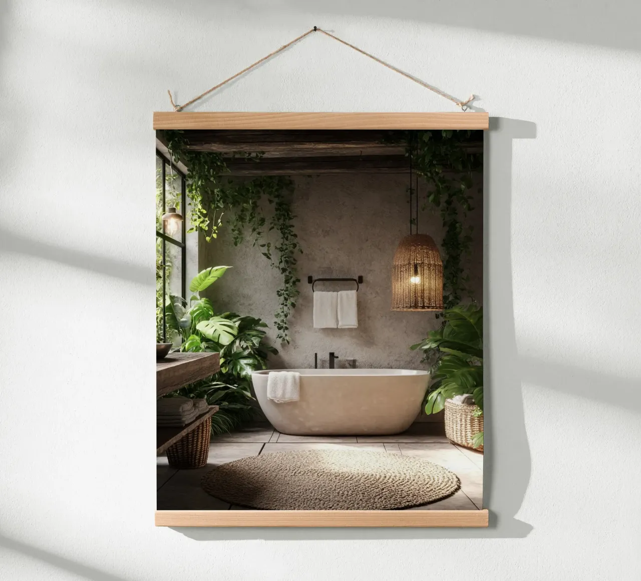 Verde lussureggiante poster con telaio in plastica da PhotoVibe Decor
