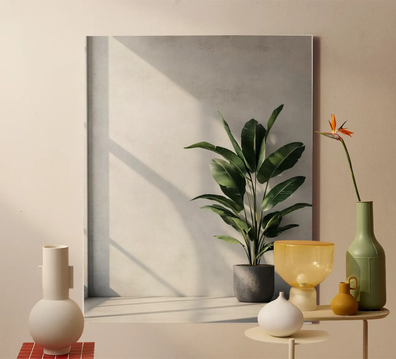 Verde lussureggiante tela con Cornice a cassetta da PhotoVibe Decor