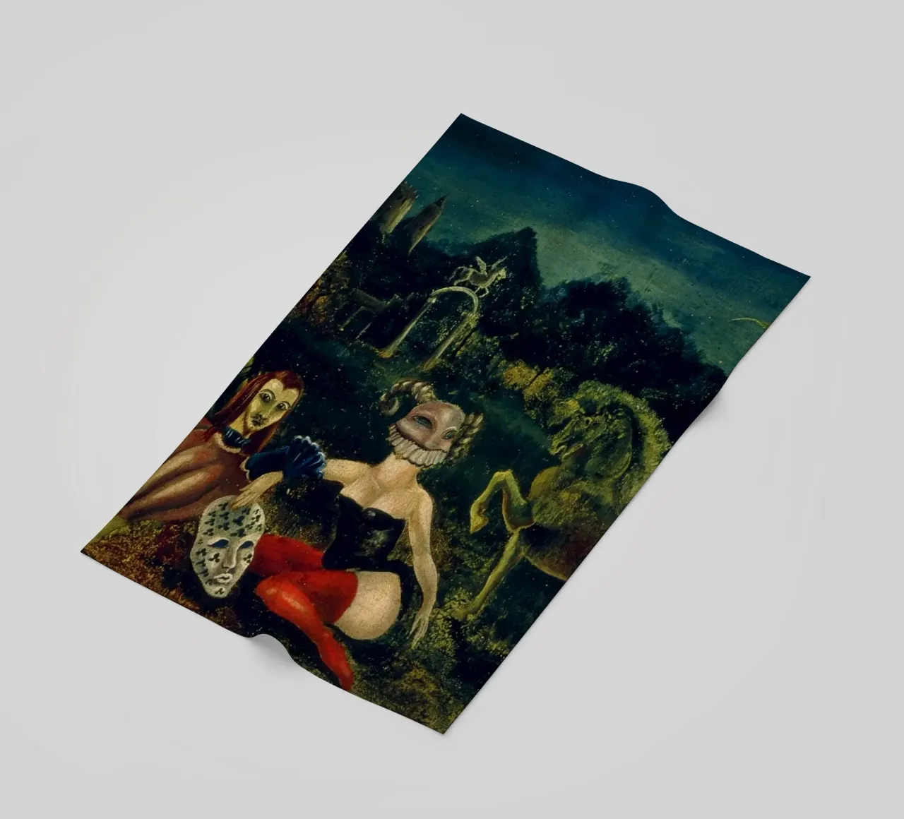 Leonora Carrington Down Below telo mare da Kunze Gallery
