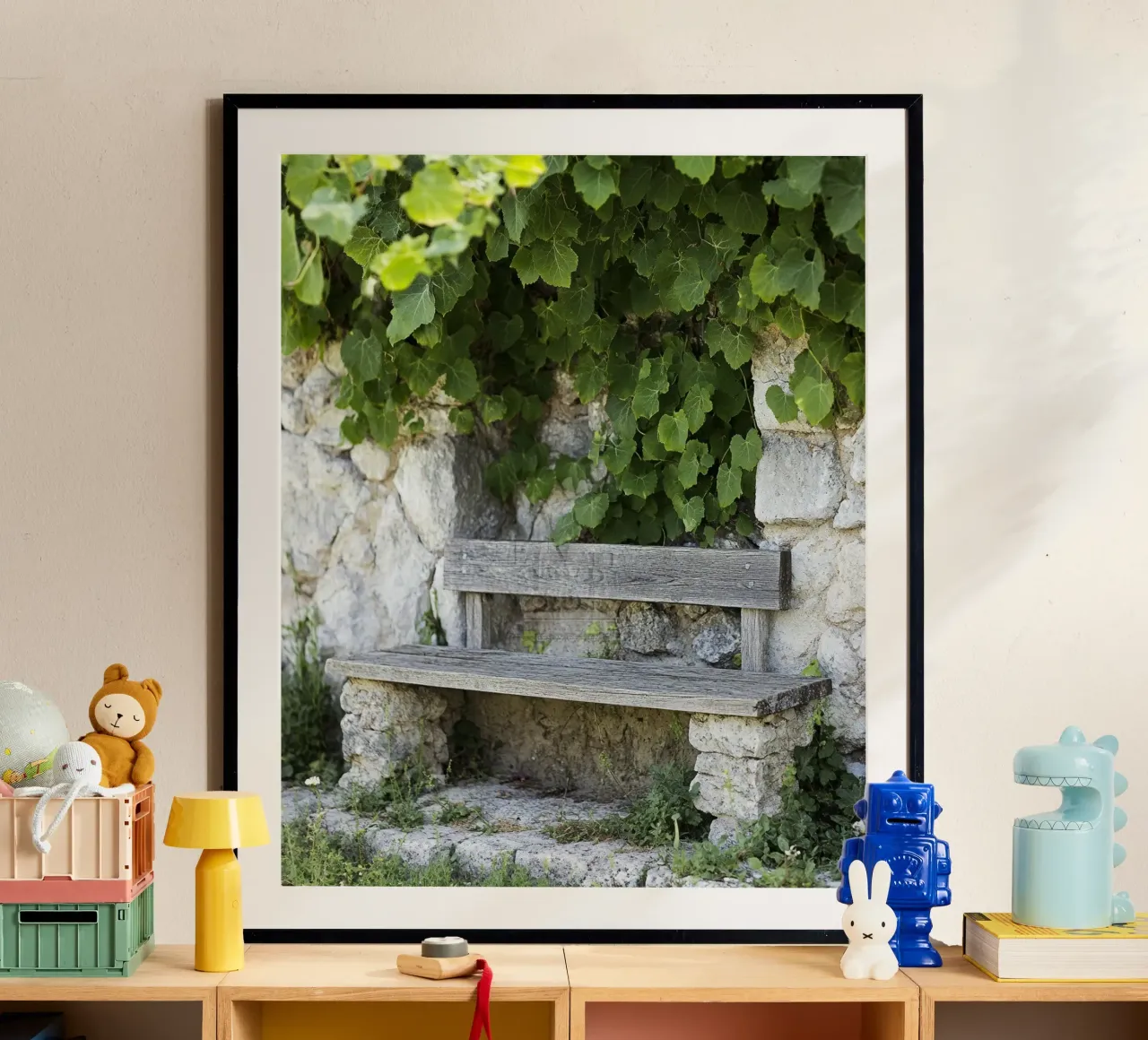Verde lussureggiante poster con telaio in plastica da PhotoVibe Decor