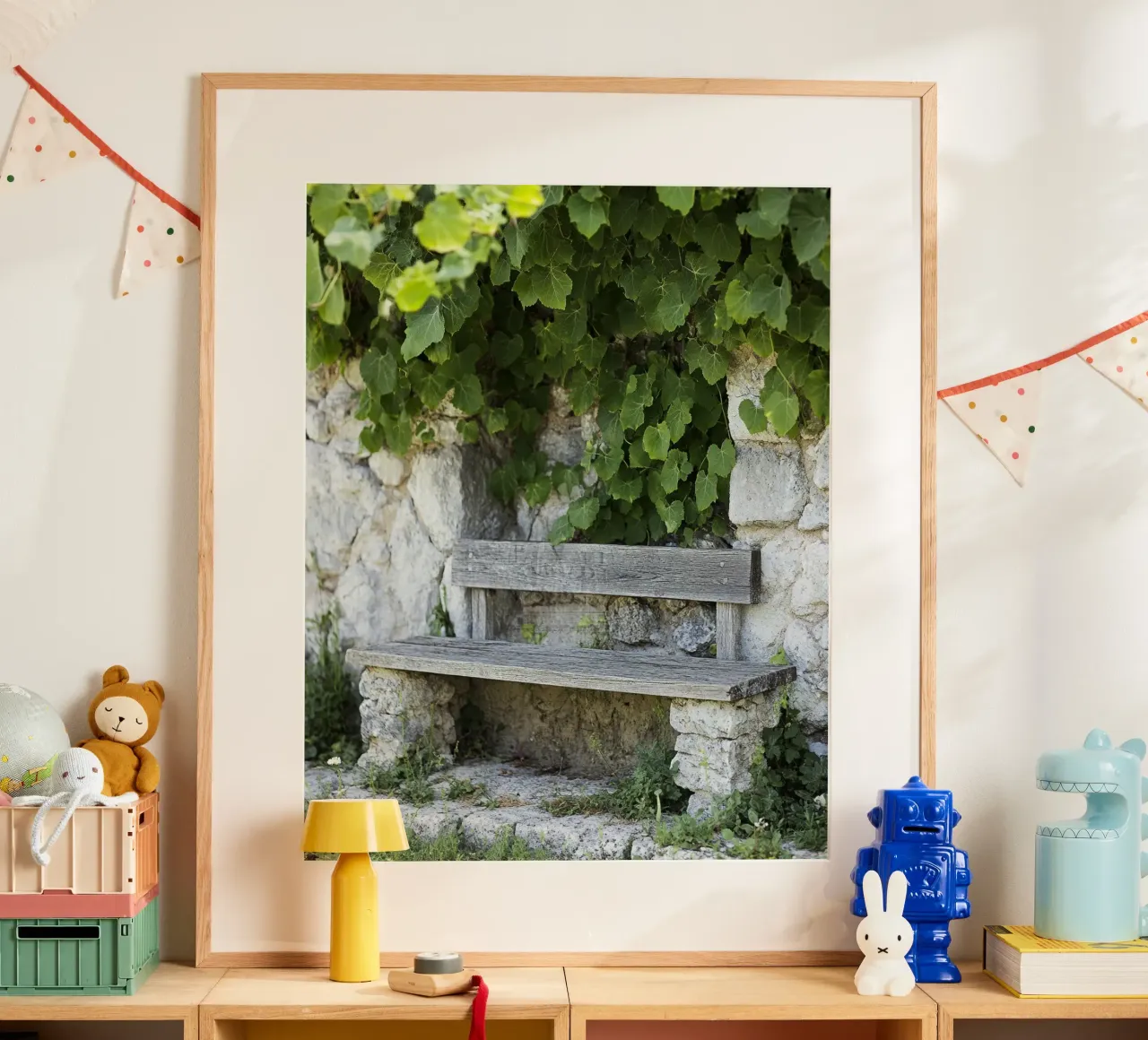 Verde lussureggiante poster con telaio in plastica da PhotoVibe Decor