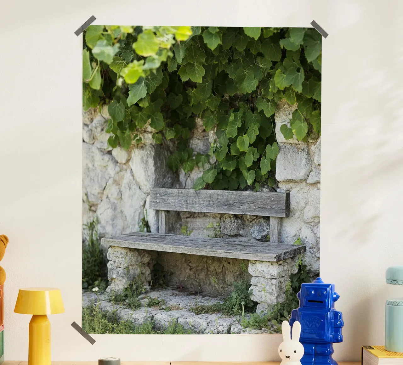 Verde lussureggiante poster con telaio in plastica da PhotoVibe Decor