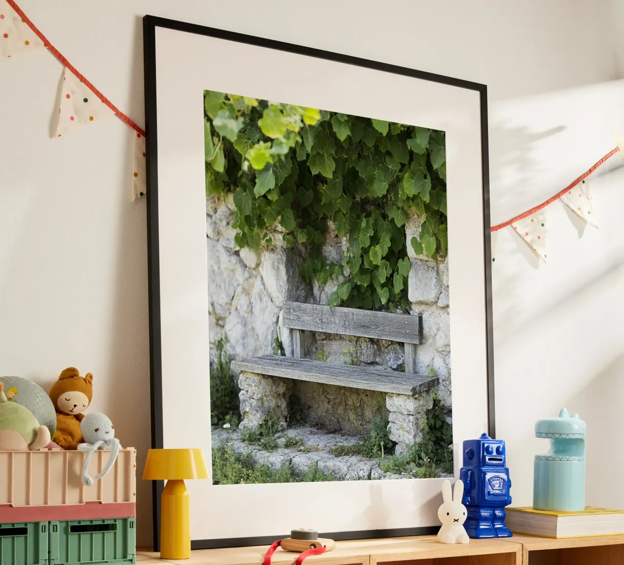 Verde lussureggiante poster con telaio in plastica da PhotoVibe Decor
