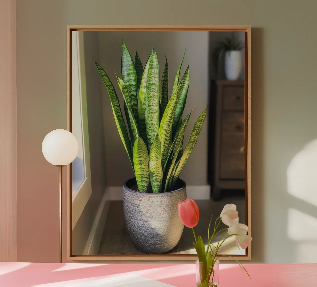 Verde lussureggiante tela con Cornice a cassetta da PhotoVibe Decor