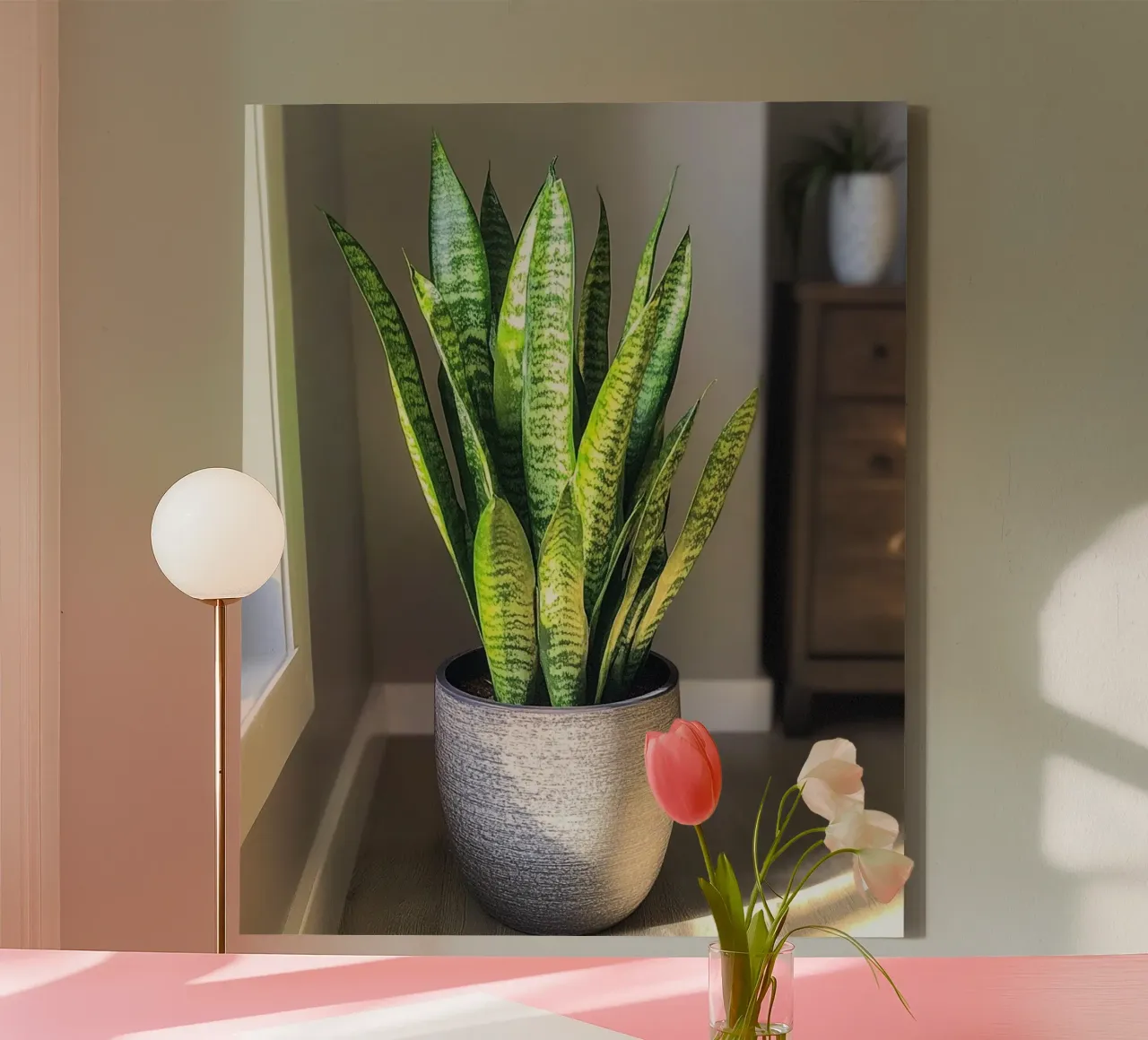 Verde lussureggiante tela con Cornice a cassetta da PhotoVibe Decor