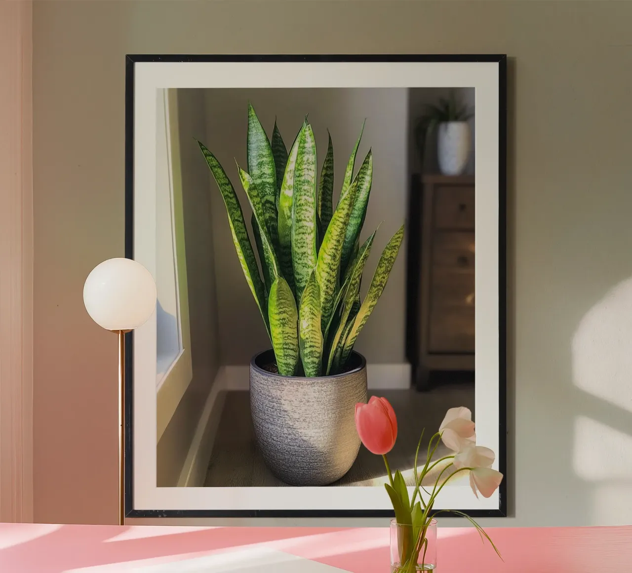 Verde lussureggiante poster con telaio in alluminio da PhotoVibe Decor