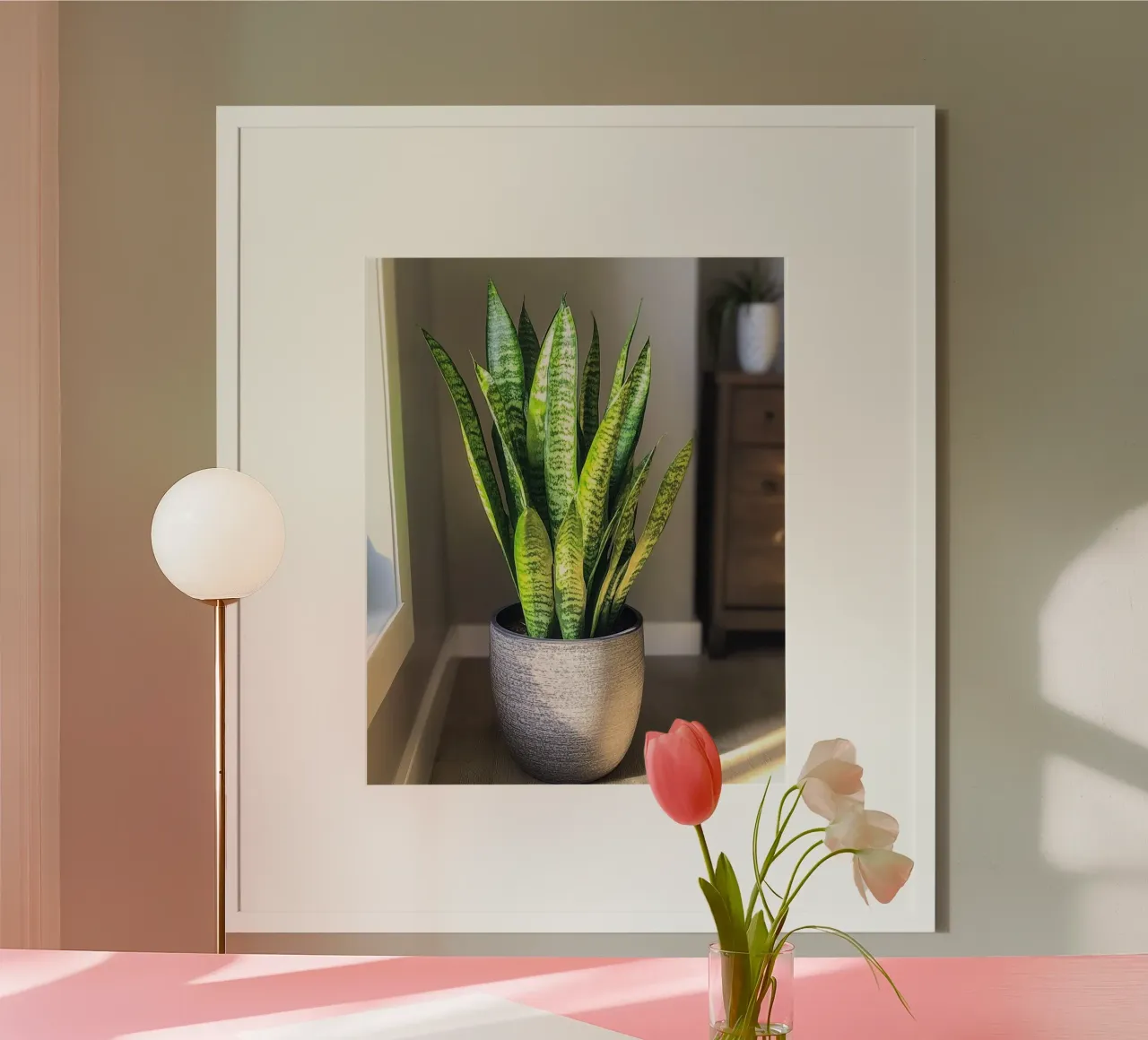 Verde lussureggiante poster con telaio in alluminio da PhotoVibe Decor
