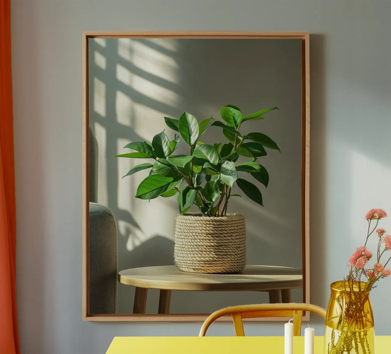 Verde lussureggiante tela con Cornice a cassetta da PhotoVibe Decor