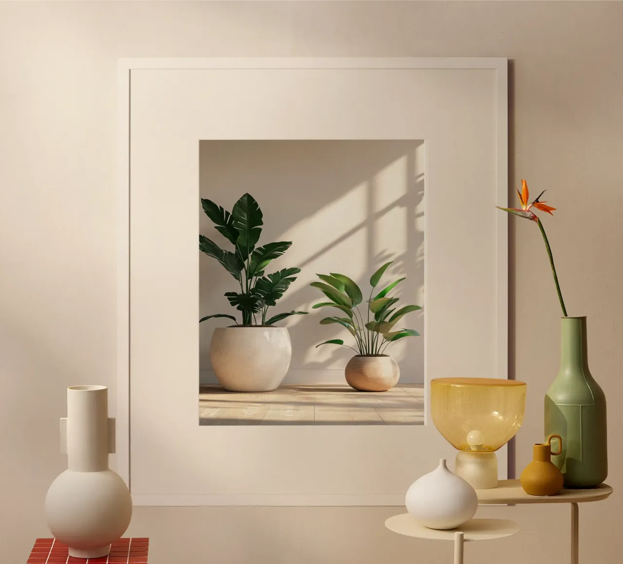 Verde lussureggiante poster con telaio in alluminio da PhotoVibe Decor
