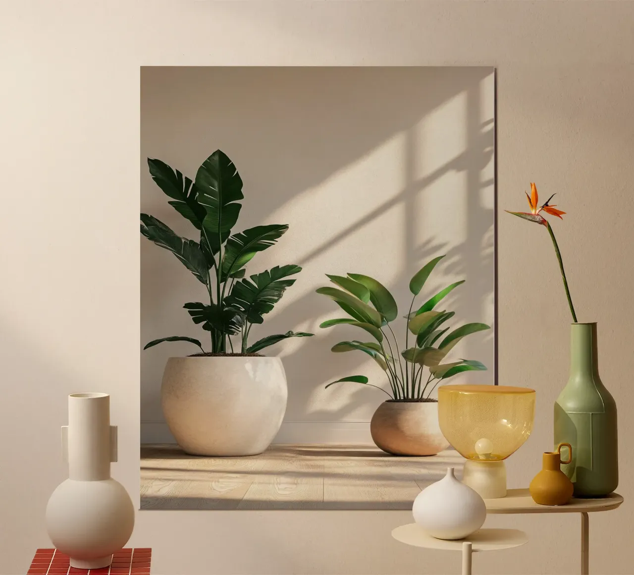 Verde lussureggiante poster con telaio in alluminio da PhotoVibe Decor