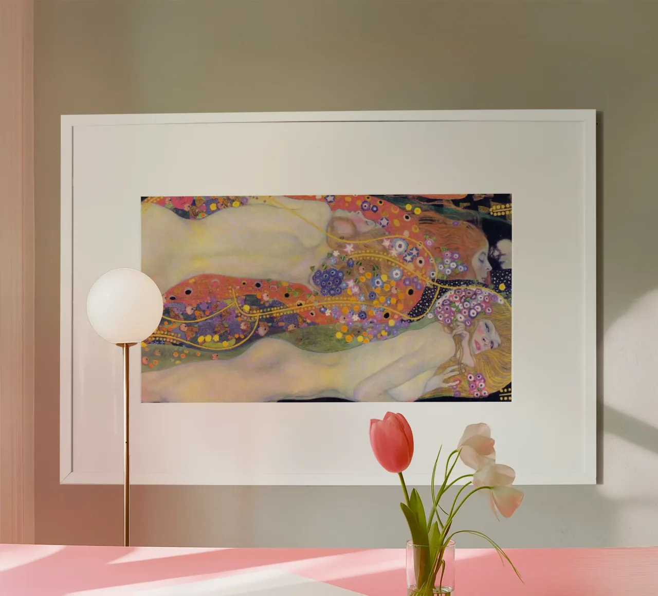 Serpenti d'acqua II di Gustav Klimt poster da Venus Art