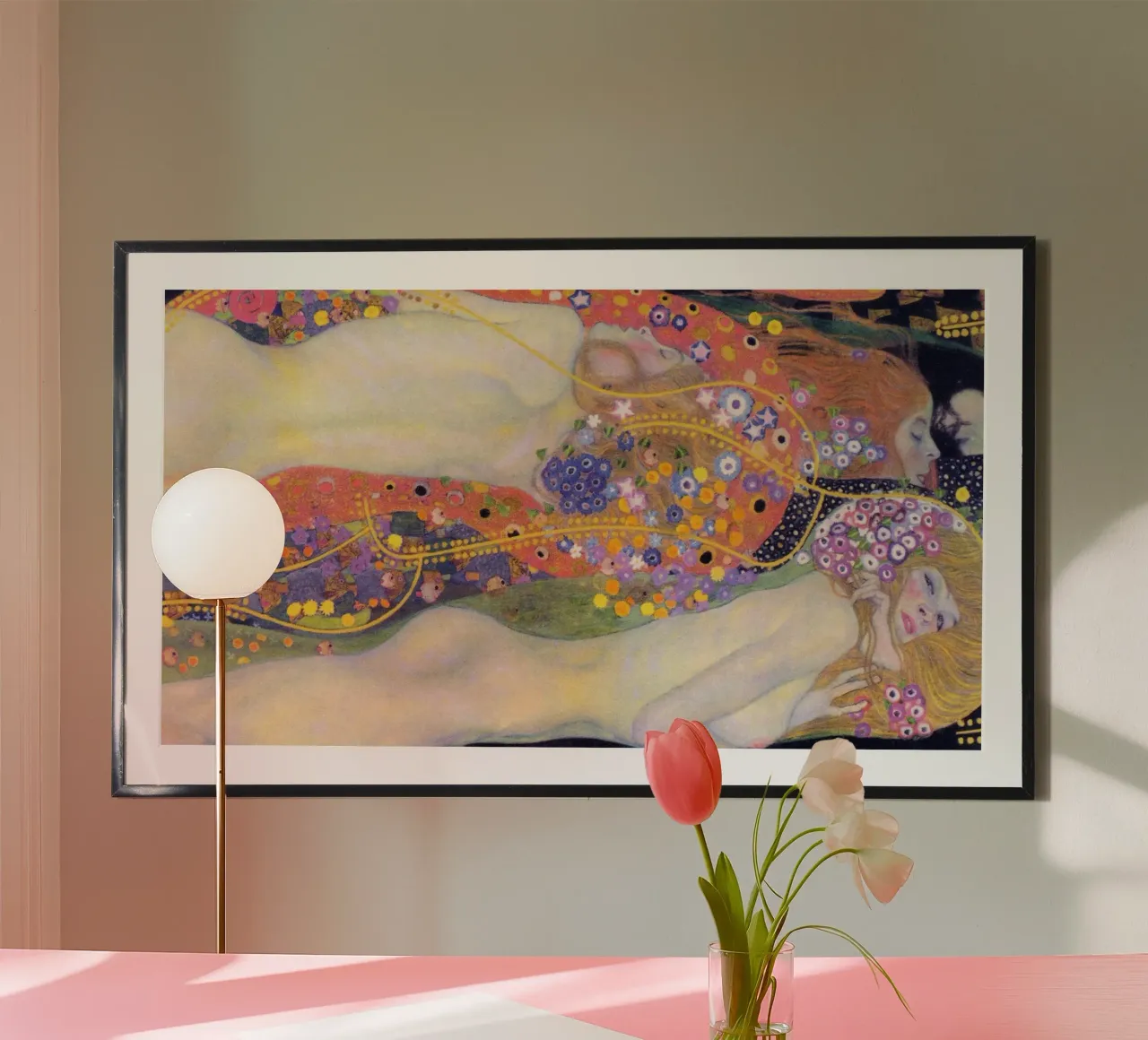 Serpenti d'acqua II di Gustav Klimt poster da Venus Art