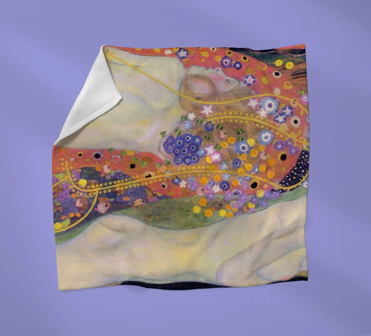 Serpenti d'acqua II di Gustav Klimt coperta in pile da Venus Art